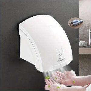 Fastgear Wall Mounted Automatic, High Speed Hot Air Hand Blower for Bathroom/Office/Malls Hand Dryer Machine